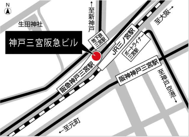 EKIZO神戸三宮地図
