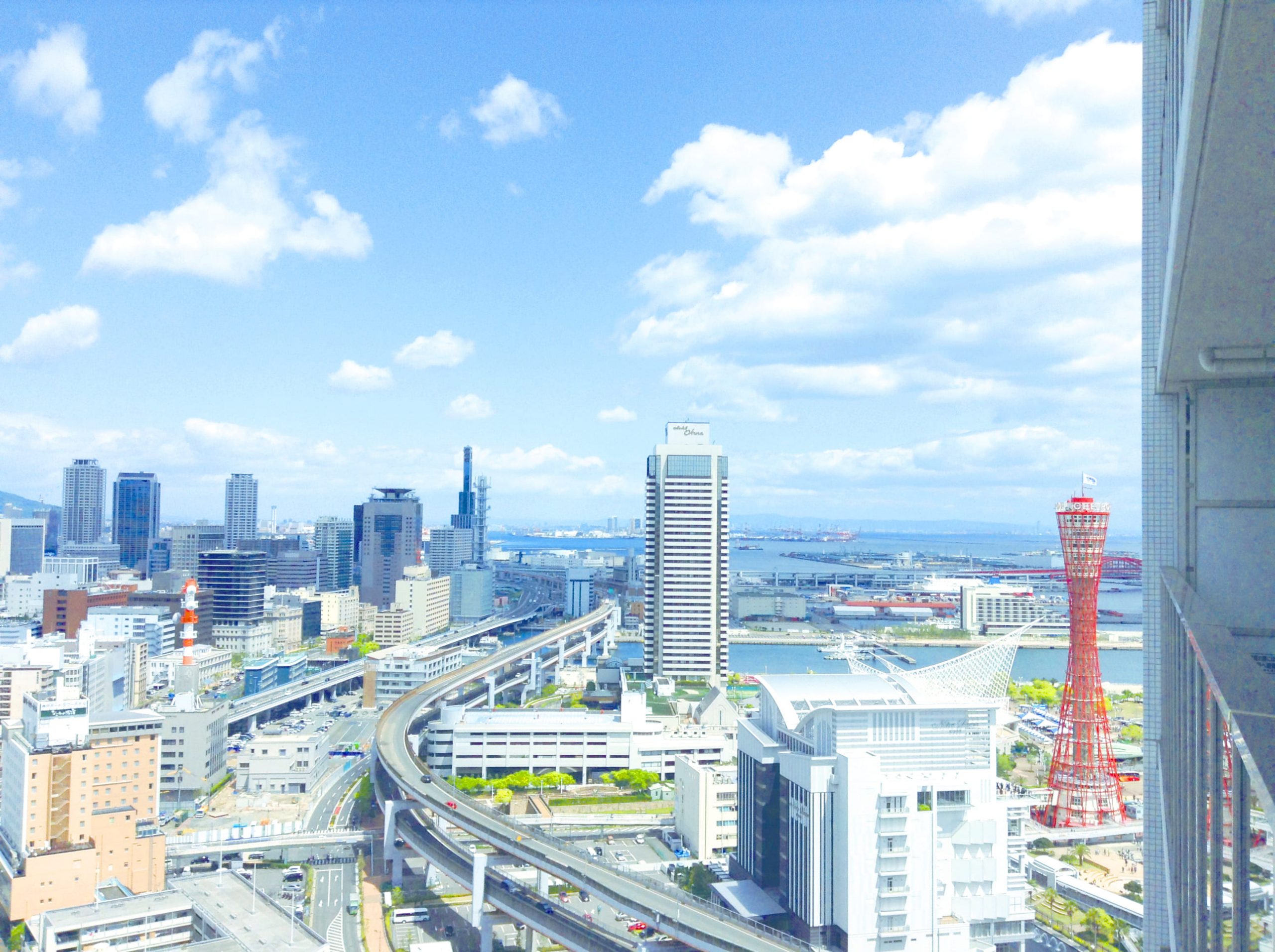 代表的な神戸のタワーマンションから望める海眺望 その2