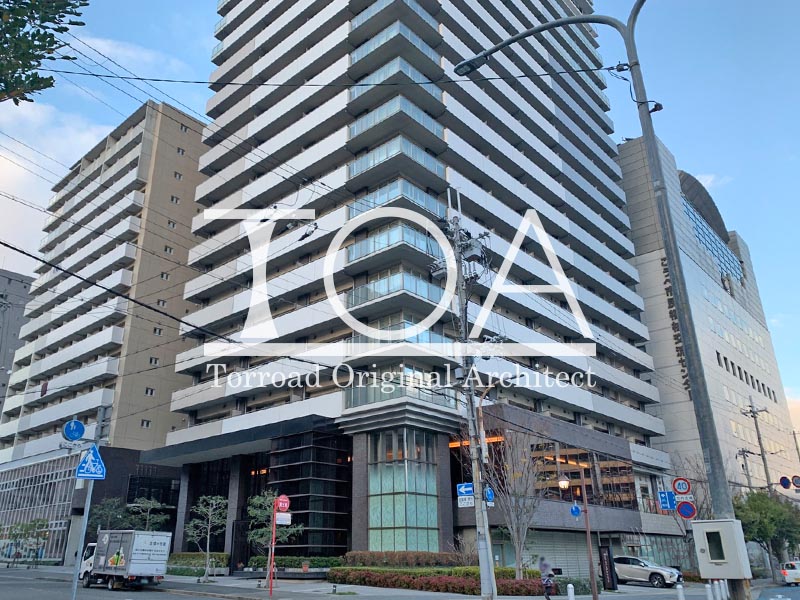 エルグレース神戸三宮タワーステージのエントランスアプローチ